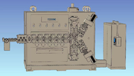 Computergesteuerte Druckfeder-umwickelnde Maschinen-Wirbelmaschinen-Hochgeschwindigkeitsmaschine für 8 - 20mm
