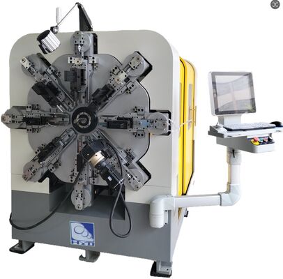 12-14 Achsen Automatische CNC-Federmachine, 1 bis 4 mm Federwickler