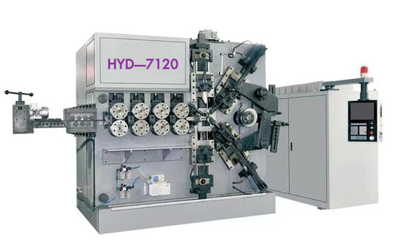 Automatische 7-Achsen-CNC-Multifunktions-Wicklungs-Federmachine 6-16mm Kernmotorkomponente für Metall und Metallurgie