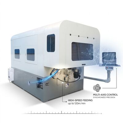 Mehrachsen-Computer-Federformmaschine Hohe Ausbeute CNC-Federfertigungslinie