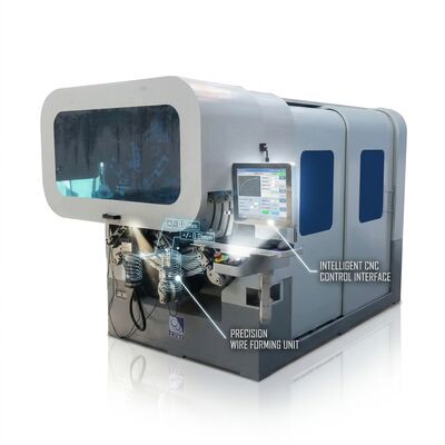 Mehrachsen-Computer-Federformmaschine Hohe Ausbeute CNC-Federfertigungslinie