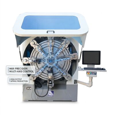 Mehrachsen-Computer-Federformmaschine Hohe Ausbeute CNC-Federfertigungslinie