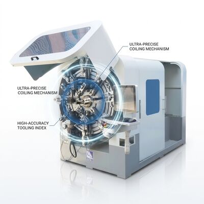 Mehrachsen-Computer-Federformmaschine Hohe Ausbeute CNC-Federfertigungslinie