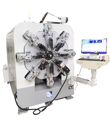 Maschine für die Bearbeitung von Federflächen ohne Kammer 1.0-4.0 mm 12 Achsen Drahtformsysteme