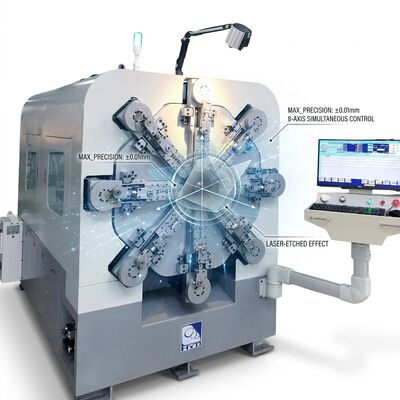 Hochpräzise CNC-Federherstellungsmaschine mit einachsigen Servomotorsystemen