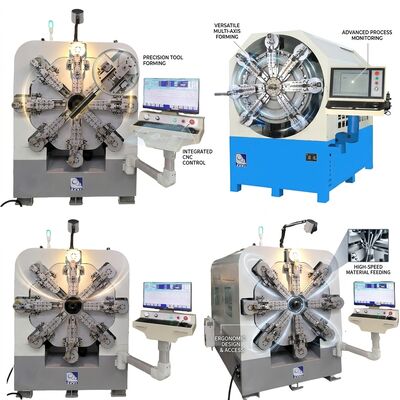 Zwölf Achsen CNC-Federmaschine Feder rotierender Drahtdurchmesser 2,5 mm Systeme