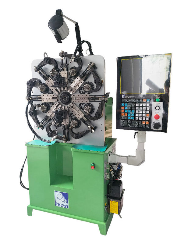 0,2-2,3mm Hochpräzisions-CNC-Federmaschine HYD-20T-4A Fünf-Achsen mit Drahtrotation