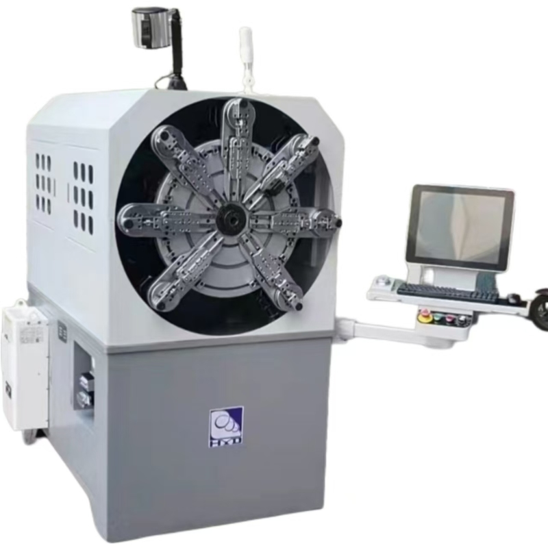 Multi-Function CNC Spring Machine with 12 Axes Servo Motors 0.3-2.5mm Wire Size and 9.35kw Power