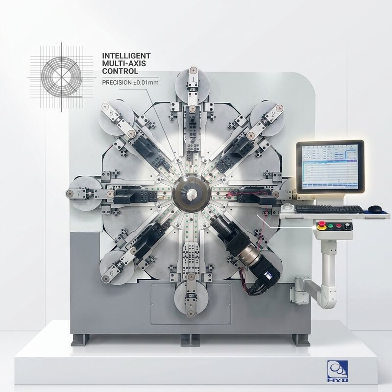 CNC-Federwickelmaschine Hochpräzise Einzelachsen-Servomotoren-Steuerungssysteme