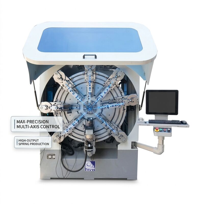Mehrachsen-Computer-Federformmaschine Hohe Ausbeute CNC-Federfertigungslinie