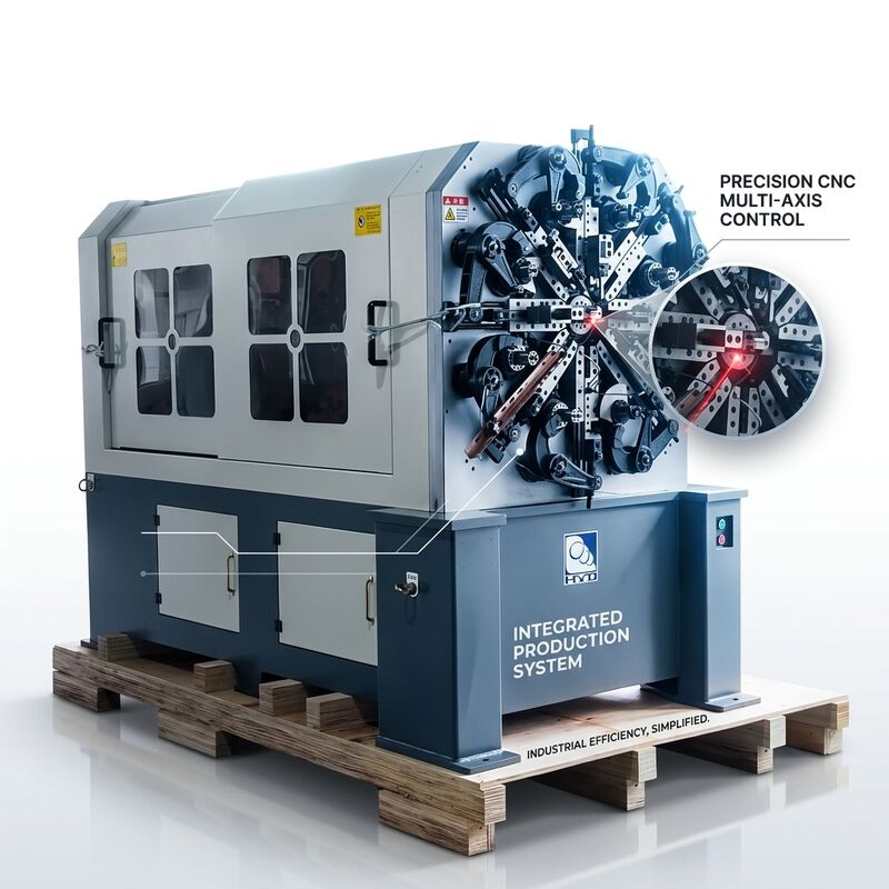 Fünf-Achsen-Drahtdreh-CNC-Federmaschine 1,0 - 4,0 mm Japan Motor System