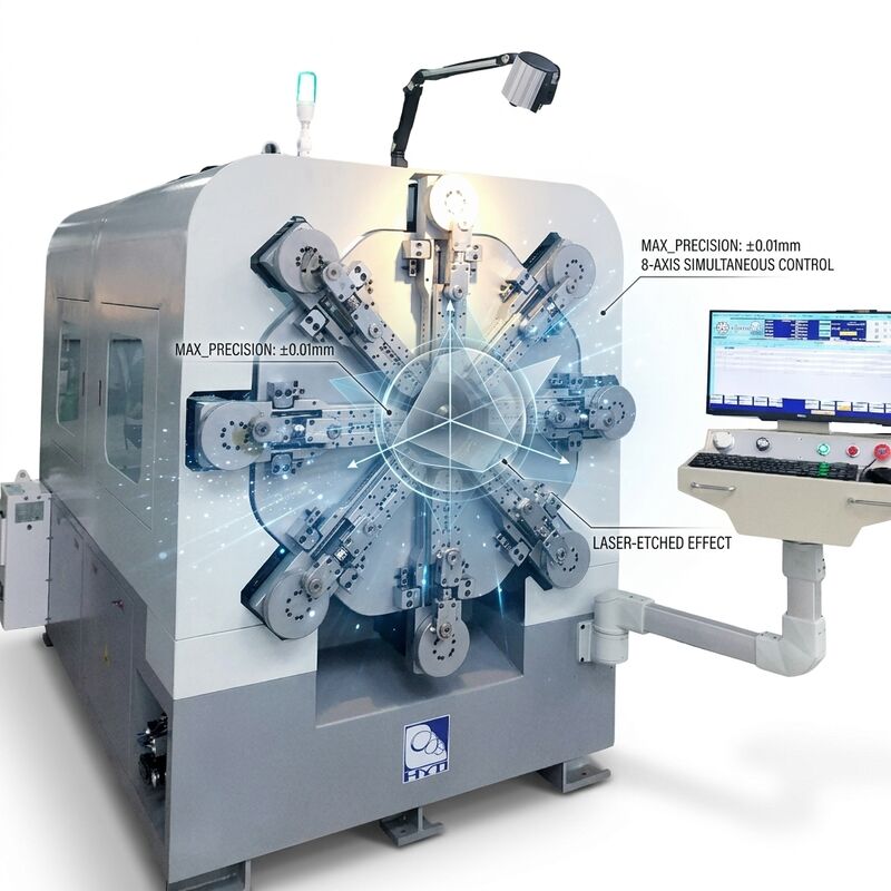 Hochpräzise CNC-Federherstellungsmaschine mit einachsigen Servomotorsystemen