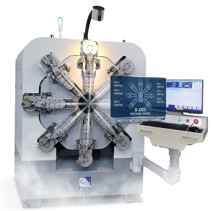 Zwölf Achsen CNC-Federmaschine Feder rotierender Drahtdurchmesser 2,5 mm Systeme